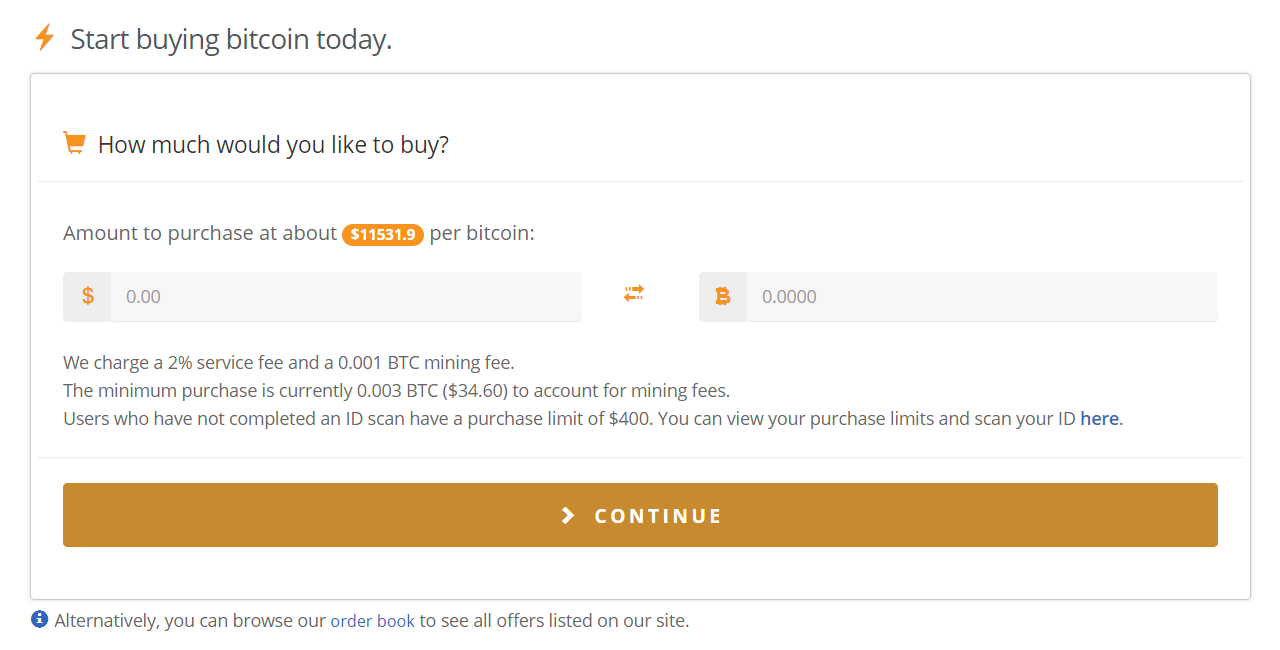 how to buy on bitquick