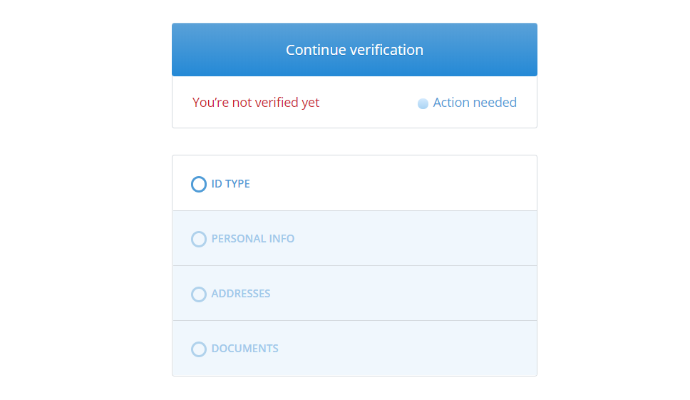 verification on cex.io